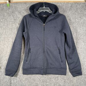 North Face Jacket Womens‎ XS Knit Fleece Lined Blue Sweatshirt Hooded Outdoor